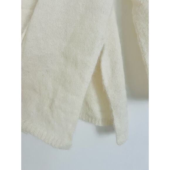 Peruvian Connection Balie Alpaca Cream Women's Tunic Sweater Cozy Mock Neck L - Picture 4 of 7